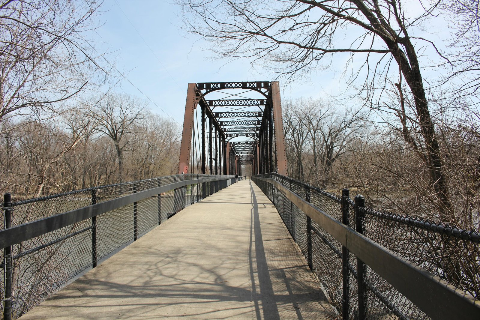 Looking east